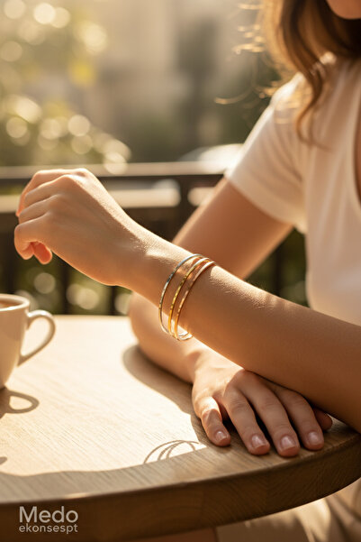 medoekonsept Genç Kız Takı Seti | 3 Renk Altın Gümüş Bakır Kaplama Çelik Bile...