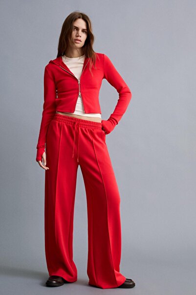 Bershka Modal yumuşak fermuarlı kapüşonlu sweatshirt