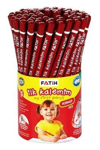 FATİH KALEM قلم رصاص فاتح جامبو مثلث الشكل أول قلم رصاص لي أحمر عبوة 72 قلم