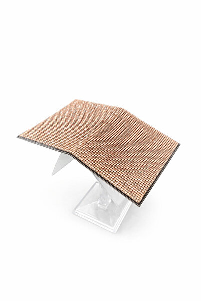 Efe Aks حاوية روحانية مرصعة بالأحجار بلون ذهبي وردي