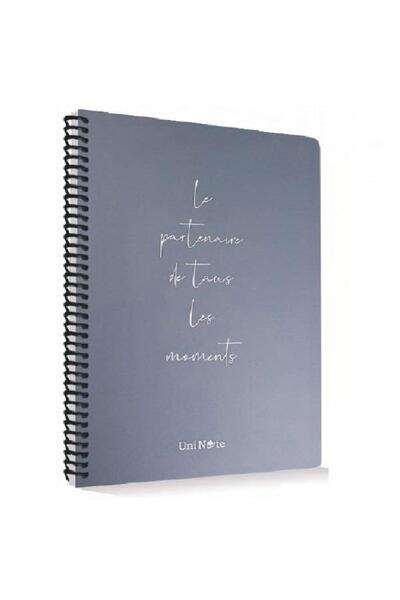 ÇINAR DEFTER دفتر ملاحظات مربعات بغلاف بلاستيكي من مومينتس، 60 ورقة مع حلقات