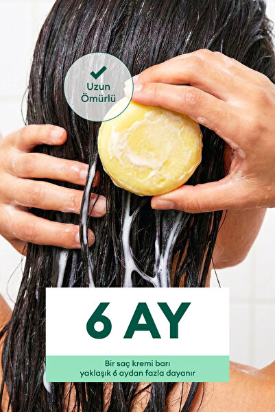 Dafneli Natural Defne Katı Saç Kremi Barı, %100 Doğal, Saç Bakımı, Besleyici & Onarıcı, Uzun Ömürlü, Vegan, 50 gr