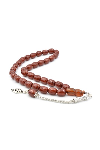 Murty99 Остри тъмнооранжеви броеници от лисича опашка с камшик Имамеси - прес...