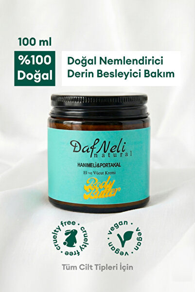 DAFNELİ Body Butter El & Vücut Kremi, Hanımeli & Portakal, %100 Doğal, Derin ...