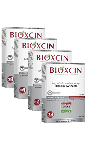 Bioxcin Genesis Shampoo for Dry and Normal Hair 4x300 ml – Against Hair Loss