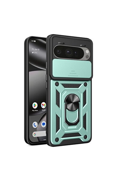 Techsuit Carcasă pentru Google Pixel 10 Pro XL, CamShield, verde, set de auto...