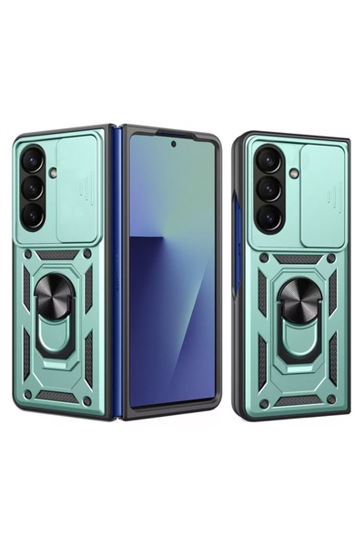 SKYDDAR INNOVATION Husă pentru Samsung Galaxy Z Fold7, CamShield, verde, set ...