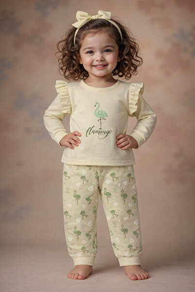 luay طقم ملابس داخلي من الخيزران ١٠٠٪؜ مطبوع عليه نقشة طائر الفلامنجو | تيشير...