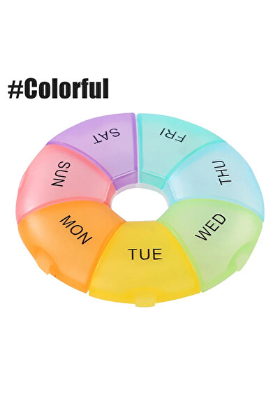 Choice علبة حبوب محمولة للسفر، قطعة واحدة، منظم، 7 أيام، 21 خانة، 3 مرات في ا...