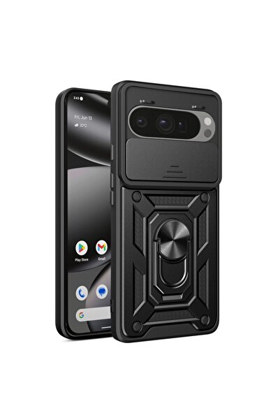 Techsuit Husă pentru Google Pixel 10 Pro XL, CamShield, neagră, set de autoco...