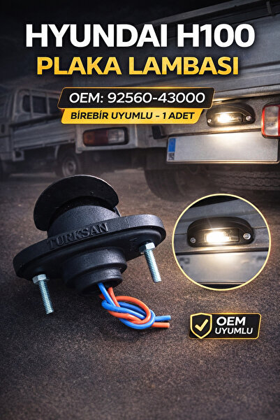 MITOYO Hyundai H100 (H-100)Plaka Lambası | OEM 92560-43000 | Birebir Uyumlu |...