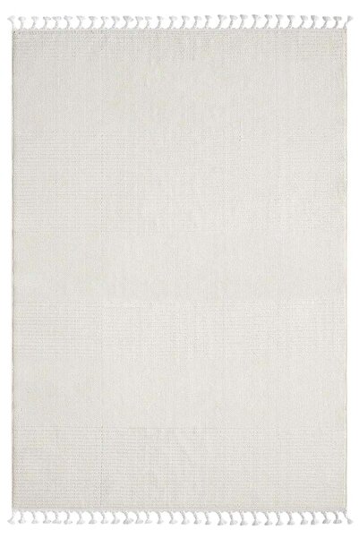 Karmen Halı Wool Wl005a Beyaz Halı Sisal Bukle Dekoratif Tozsuz Antialerjik S...