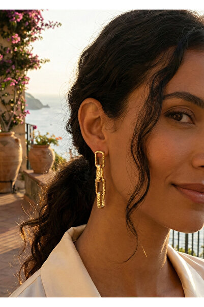 Duke Nickle حلق بتفاصيل سلسلة ذهبية Rdpk5081