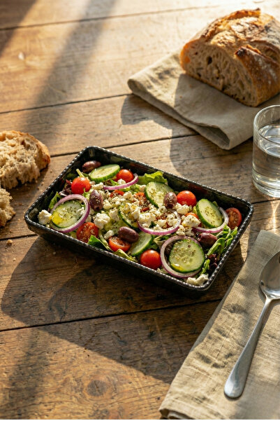 Külsan 21140.Bl - Olie Black Rectangular Bowl 35.6X24 Cm, Thermoset Melamine