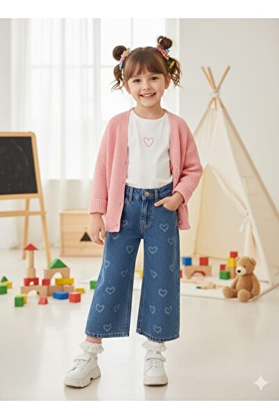 ZARİNA kalpli düğmeli jean