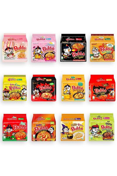 Genel Markalar Ramen 4 Flavor Combo12adet (Carbo + Cheese + Acılı + habanero ...