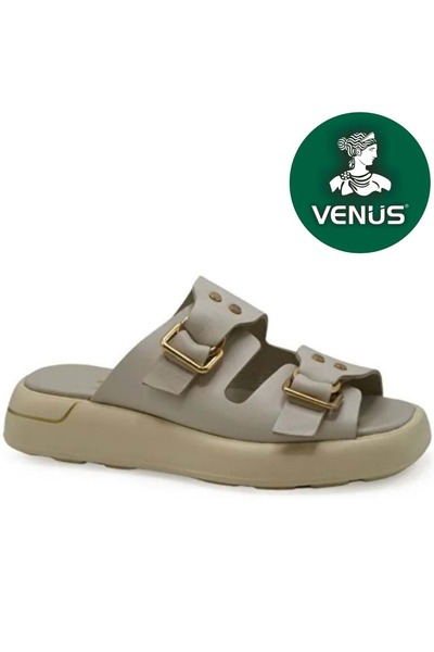 Venüs Rigitage Prava koža Ženska Papuče BEŽ