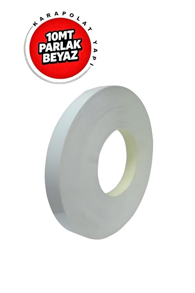 KarapolatYapı Mobilya Kenar Bantı Parlak Beyaz 20mmx10Mt (Ütü Bandı)