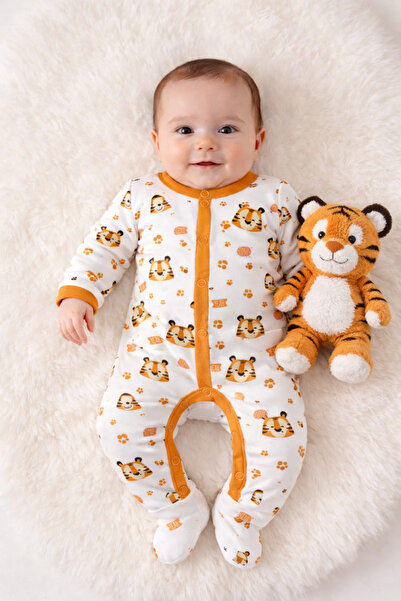 luay رومبير أطفال مطبوع بأكمام كاملة من القطن بنسبة 100%، بدلة جسم للبنات وال...