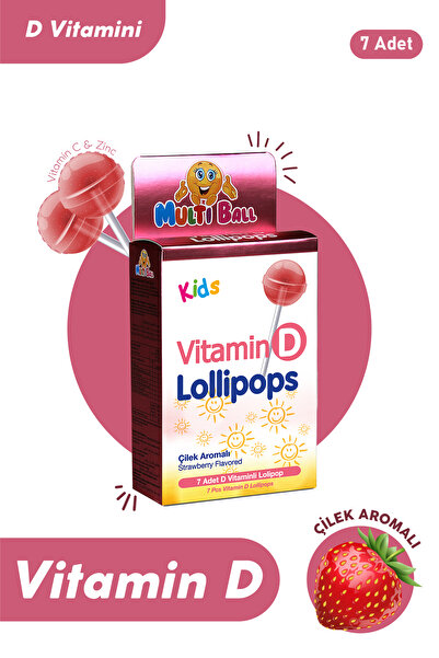 Multiball Kids Vitamin D Lolipop