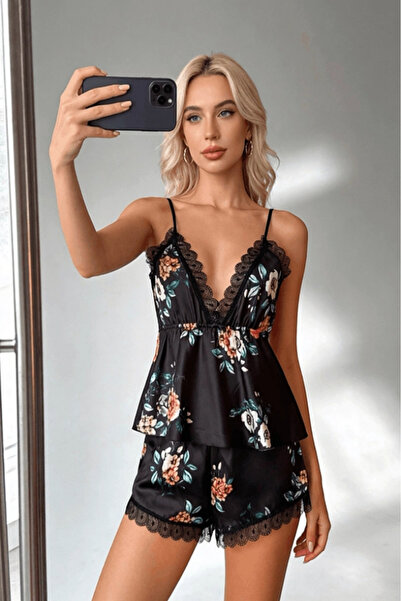 gc gece incisi Σετ σορτς με στάμπα λουλουδιών