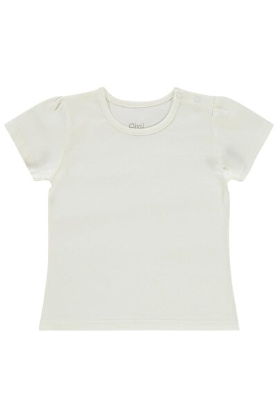 Civil Baby Μπλουζάκι για κοριτσάκι 6-18 μηνών - Εκρού