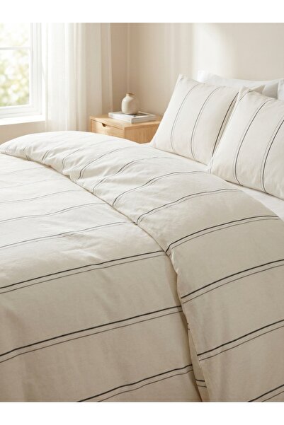 Ricco Lifes Black Striped Duvet Cover Set Single Size (Without Sheet)