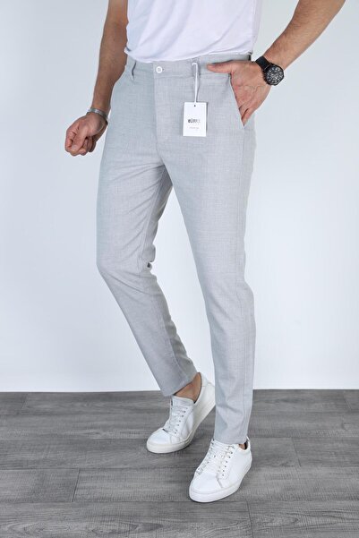 Bürke Pantaloni din țesătură de calitate slim cu croiala italiană de culoare ...