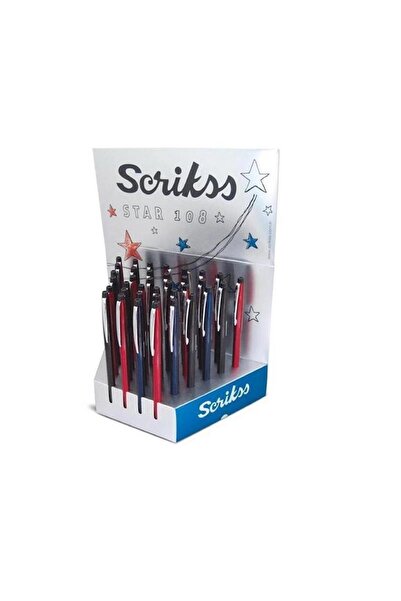 Scrikss Ballpoint Pen 108 Star 36-Piece Stand