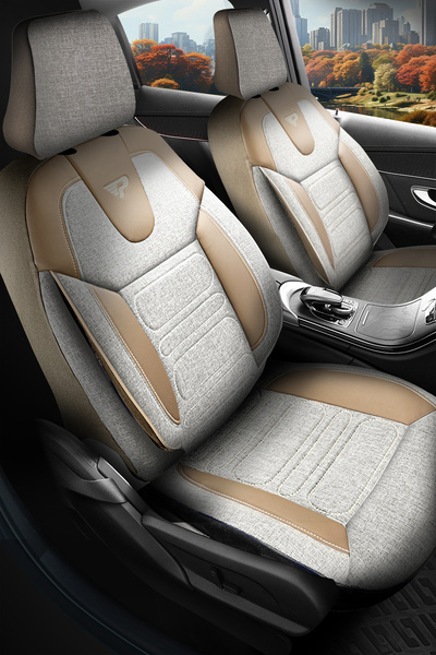 Panda Kılıf PANDA ATLANTA SERİSİ KETEN KUMAŞ OTO KOLTUK KILIFI - TAM SET