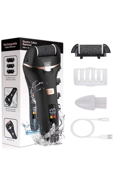 Choice JD506S Waterproof Charged Electric Foot File for Heels Grinding Pedicu...