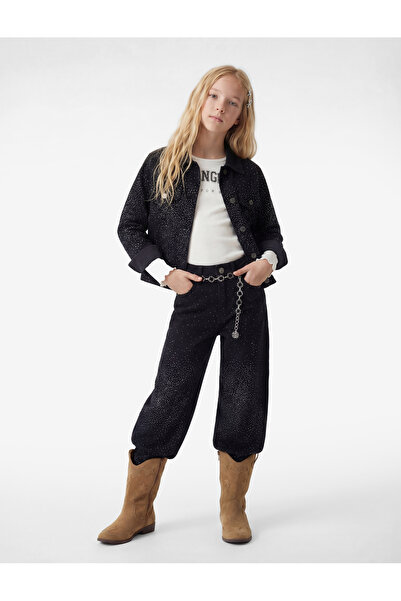 Koton Памучни панталони с джобове, измити с камъни, с широки крачоли