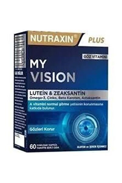 Nutraxin Plus My Vision Göz Vitamini Lutein Zeaksantin 60 Kapsül