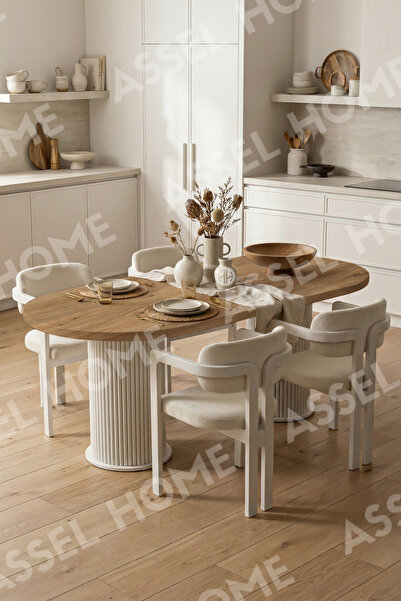 ah assel home Pruva Bohem Ayak 4'lü Tokyo Metal Demonte Sandalye 80x140 Masa ...