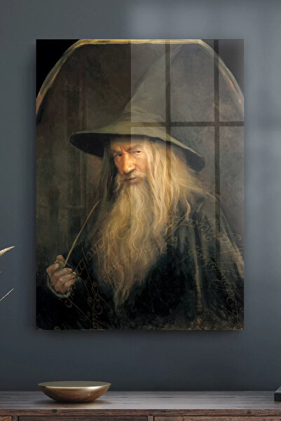 Decovetro Cam Tablo Yüzüklerin Efendisi Gandalf