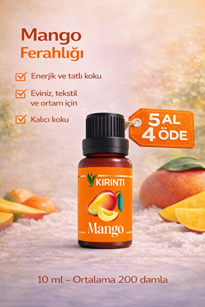 KIRINTI 2000 Mango Kokulu Esansı 10 ml – Buhurdanlık, Difüzör ve Oda Kokusu