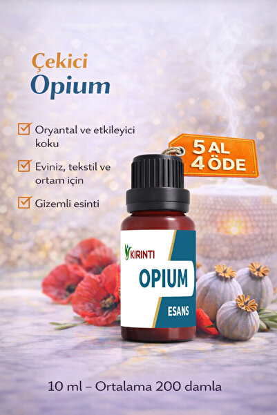 KIRINTI 2000 Opium Kokulu Esansı 10 ml – Buhurdanlık, Difüzör ve Oda Kokusu