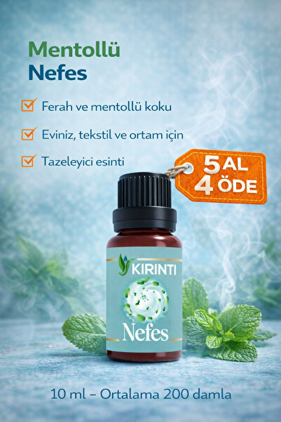 KIRINTI 2000 Nefes Kokulu Esansı 10 ml – Buhurdanlık, Difüzör ve Oda Kokusu