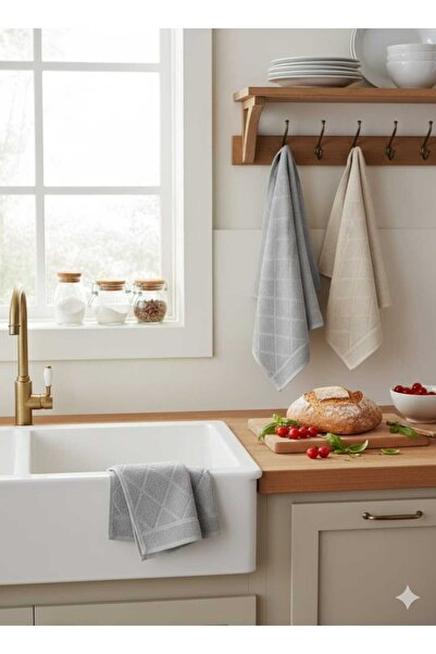 A.Z.H. (4.lü Set ) İhraç Fazlası Spor Desenli Çeyizlik 30x50 Cm. Mutfak Havlu...