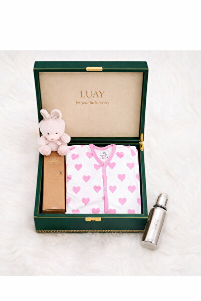 luay Premium Gift Box Set with The Baby Romper, Baby Feeding Bottle and Teddy...