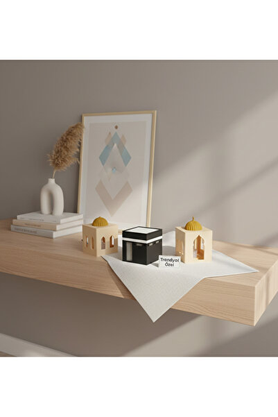 3d soft light Cami Maket Tealight Işıklı Dekor – Dini Ev Süsü - LED Mum Dahil...