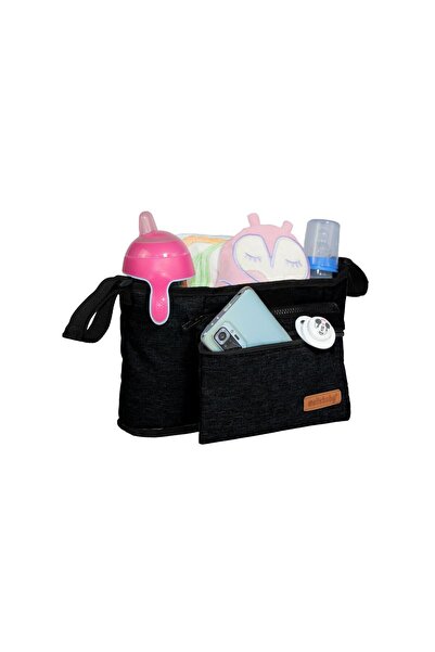 Aggu Bebe Molls Baby-Molpaş Baby Stroller Organizer - Black Standard