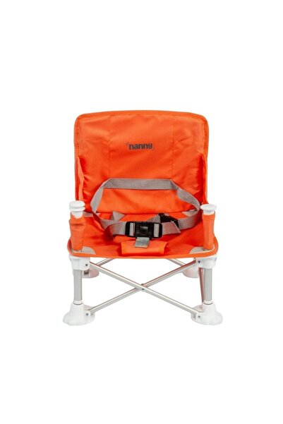 Nanny Deluxe Portatif Katlanabilir Mama Sandalyesi Turuncu