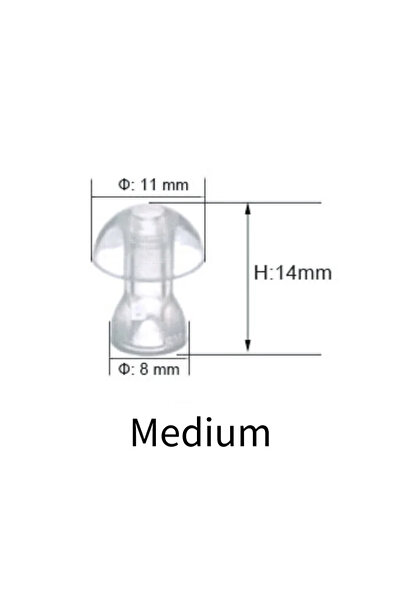 Choice 10 قطع مقاس M، 10 قطع من وسادات الأذن لسماعات الأذن الطبية، أغطية سيلي...