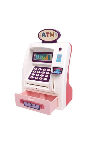 divendi-ro Bancomat interactiv cu funcții și sunete reale, retragere și depun...