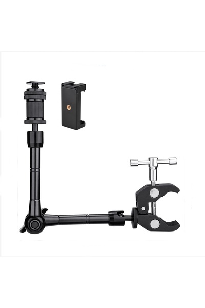 Tianya 11" inç 27cm Magic Arm Sihirli Kol + Super Crab Clamp Kelepçe