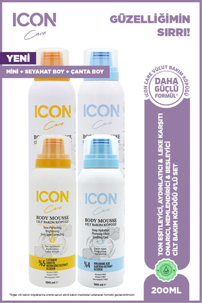 ICON Care Hyaluronic Acid 200+100 ml & Vitamin C 200+100 ml