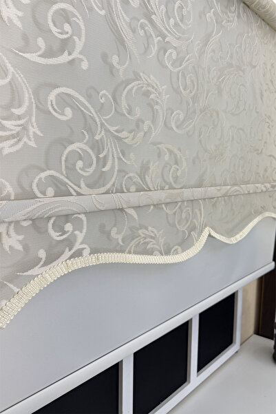 StorBurada Çift Mekanizmalı Bej Tül Ekru Stor Perde STB-133