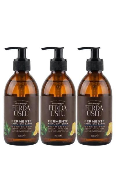 Fermente Mutfağım Kombucha Özlü Fermente Sıvı Sabun - 3 Adet El & Yüz Arındır...