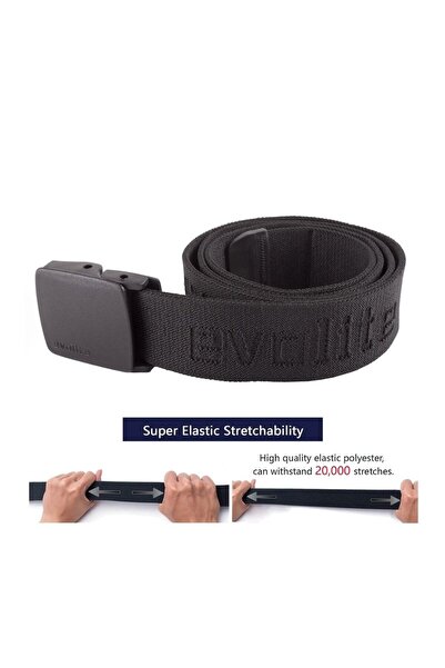 Evolite Outdoor Stretch Kemer 4 Cm 115 Cm Siyah